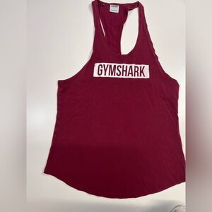 Gymshark Muscle Tee Maroon & White Men’s Size Large